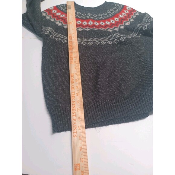 Weatherproof Vintage Women's Black Fair Isle Pullover Sweater Size Small - Picture 5 of 7